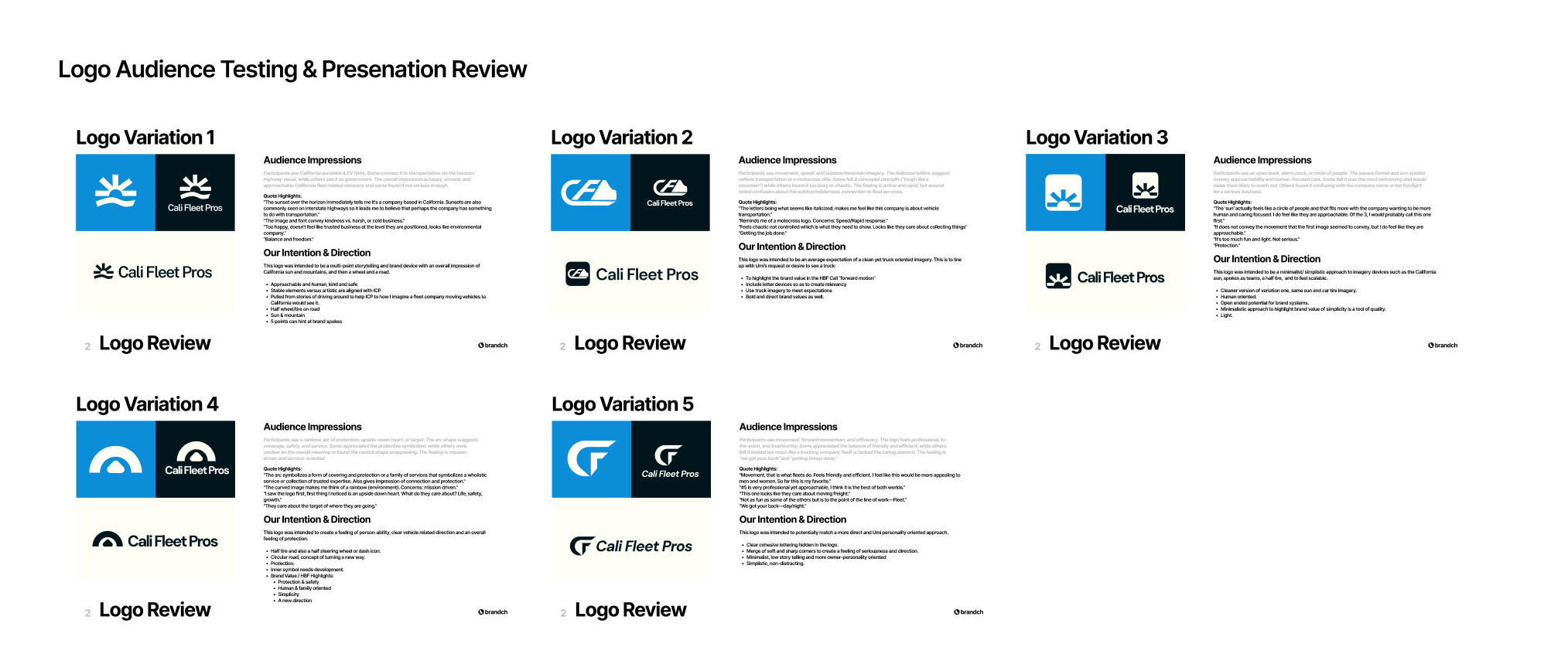 Logo Creation & Audience Testing