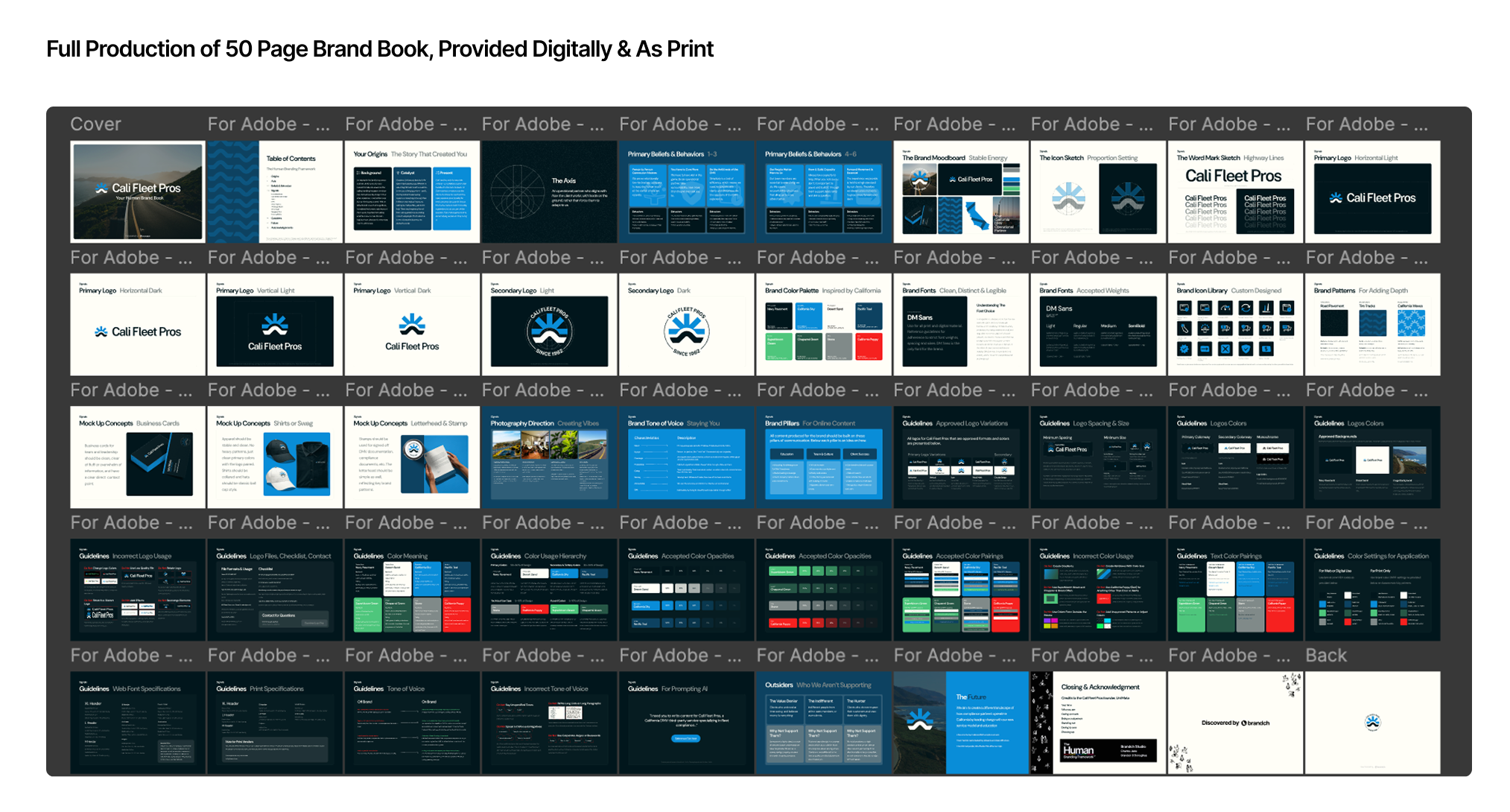 Brand Book Production